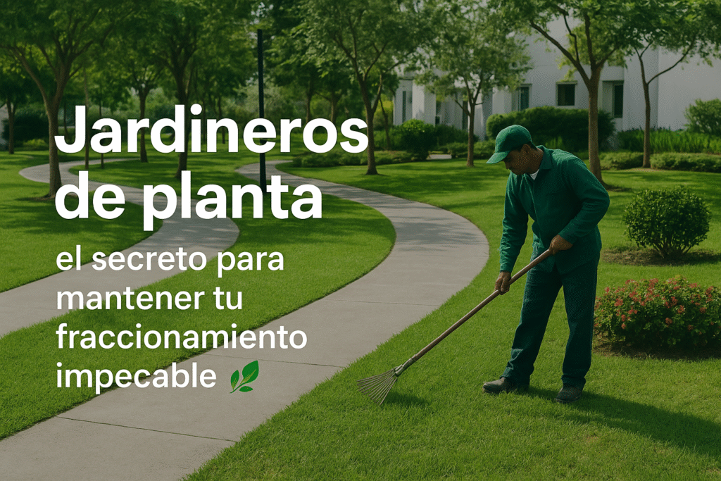 Beneficios de tener jardineros de planta en tu fraccionamiento